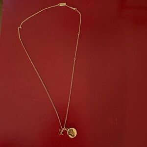 Louis Vuitton Gold Pendant Necklace